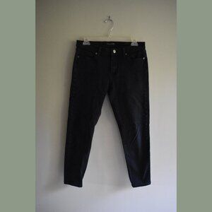 Banana Republic Premium Denim Skinny Black Jeans